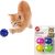 SPOT Slotted Balls Cat Toy – Interactive Cat Toys for Indoor Cats to Chase, Hunt and Stimulate – Jingle Bell Inside for Sound When Batted Around – Safe and Non-Toxic – 1.5″ Assorted 4-Pack
