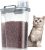 TBMax Large Cat Food Storage Container, Portable Dog Food Container with Upgraded Large Spout and Cup, Travel Pet Food Storage Dispenser for Small Animal Kibble Storage, Bird Seed Container – Grey