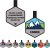 Silent Dog Tag Personalized with 5 Lines of Custom Deep Engraved Durable Soundless Silicone Pet ID Name Tag Hexagon Snow Mountain Boy