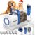 buenkee Dog Grooming Kit with Vacuum, 15000Pa Pet Hair Clipper and Shedding Brush, 2L Capacity, White