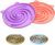 Bifeaw Slow Feeder Cat Bowl, Easy to Clean Silicone Bowl, Ideal for Dry and Wet Food (Purple and Pink)