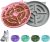 YINEYA 2 Pcs Silicone Slow Feeder Cat Bowl, Cat Slow Feeder for Food Training, Interactive Puzzle Bowls for Puppy, Kitten Dishes to Prevent Overeating, Treat Toys Suitable for Dry and Wet Food