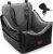 JOEJOY Dog Car Seats for Small Medium Dogs, Wipe Clean Waterproof Detachable PU Leather Cover, Thickened 2 inch Memory Foam Pet Car Seat with Safety Belt and Storage Pockets(No Cushion)
