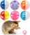 Fashion’s Talk 12PCS Value Pack Plastic Ball Cat Toys Lattice Balls with Bell Jingle Kitten Toy,Gift Box 1.5″ 6 Styles