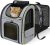 Pecute Cat Backpack Carrier Expandable , Foldable Pet Backpack for Cats & Small Dogs Up to 11lbs, with 4-Side Breathable Mesh, Multi-Entry & Lockable Zippers for Travel, Hiking, Camping – Hands Free,