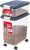 IRIS USA Dog Food Storage Container 30 lb + 11 lb, Stackable Combo Set, Airtight Pet Food Storage Bins with Wheels for Dog Cat Bird Chicken Food, BPA Free, Made in USA, Navy