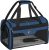 BALEINE Cat Carrier, Puppy Dog Carrier for Small Medium Pets Up to 15 Lbs, Soft-Sided Dog Travel Bag with Safety Zippers, Collapsible Pet Carrying Case (Blue, L, 17″x11″x11″)
