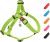 WAUDOG Waterproof Harness – Adjustable for Large, Small and Medium Dogs – Heavy Duty with Durable Metal Clasp and QR Tag – Boy & Girl – Green (16-22in)