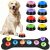 Dog Buttons for Communication Starter Pack 8 Dog Talking Button Set, 30s Voice Recording Speaking Button Pet Speech Training Buzzers with 30 Scene Stickers and Dog Button Mat for Animal Training