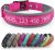 Personalized Dog Collar, Embroidered Name & Phone Number, Custom Reflective Nylon Pet Collar, Adjustable with Soft Neoprene Padding and Metal Buckle for Small Medium Large Dogs